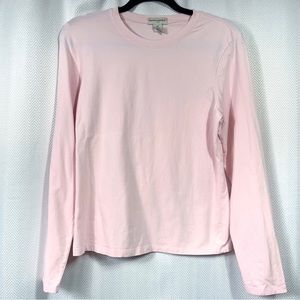 Banana Republic Light Pink Stretchy Long Sleeve Tee. Sz L